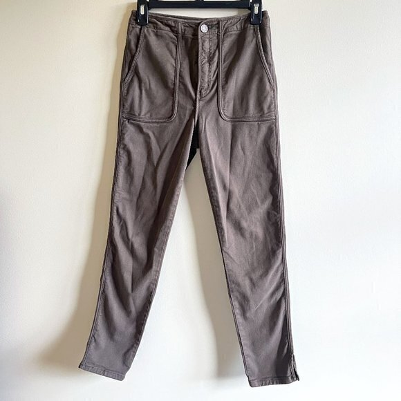 Joie Andira Army Green Patch Pocket Slim Utility High Rise Jeans Women’s Size 26 - Picture 2 of 8